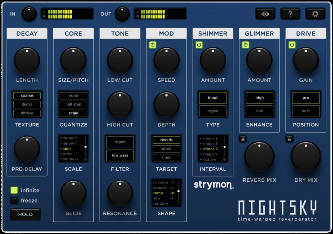 UpsizingGear_Strymon NightSky reverb plugin die verder gaat dan je kosmische dromen