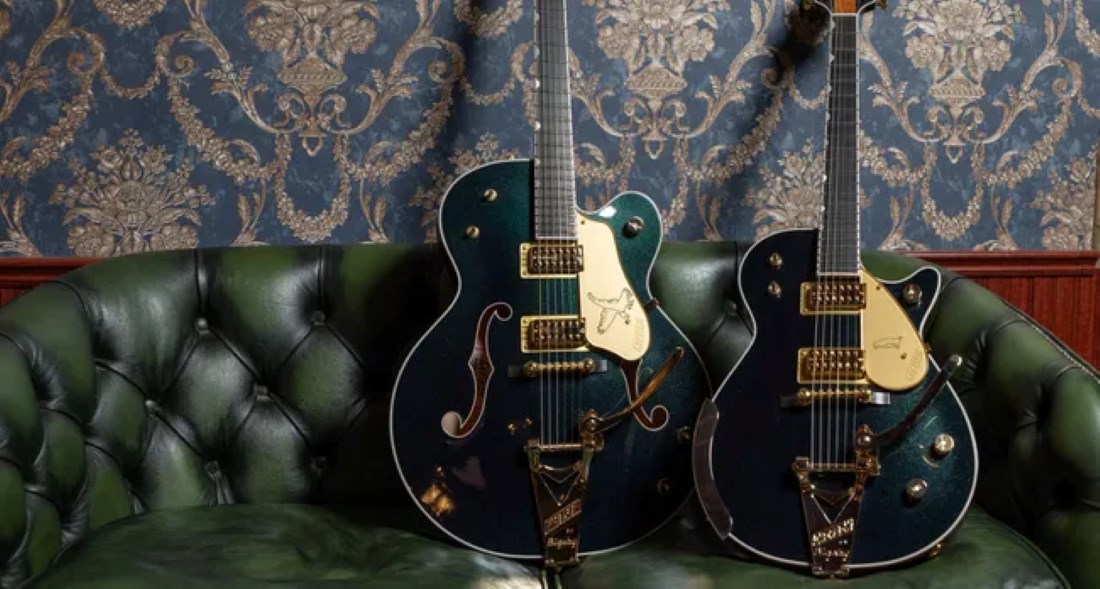 UpsizingGear_Gretsch introduceert limited Penguin en Falcon in Nightbird Emerald