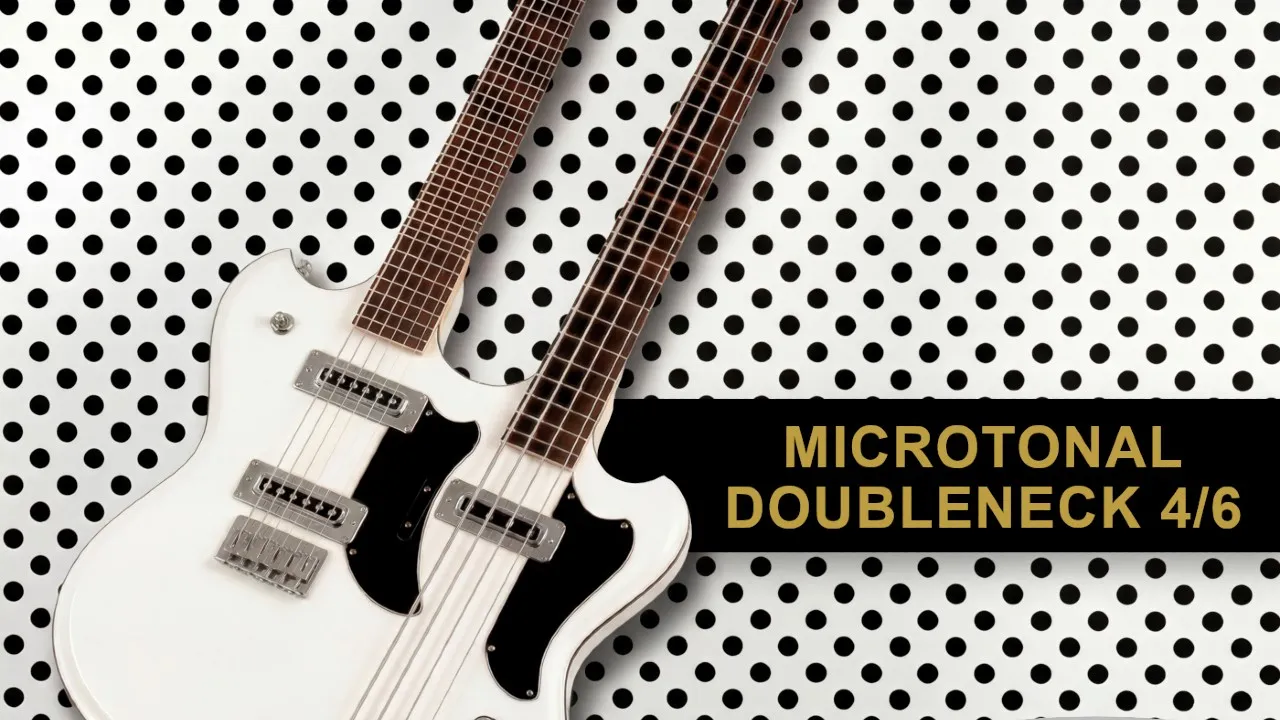 Eastwood’s nieuwe microtonale double-neck is compleet gestoord