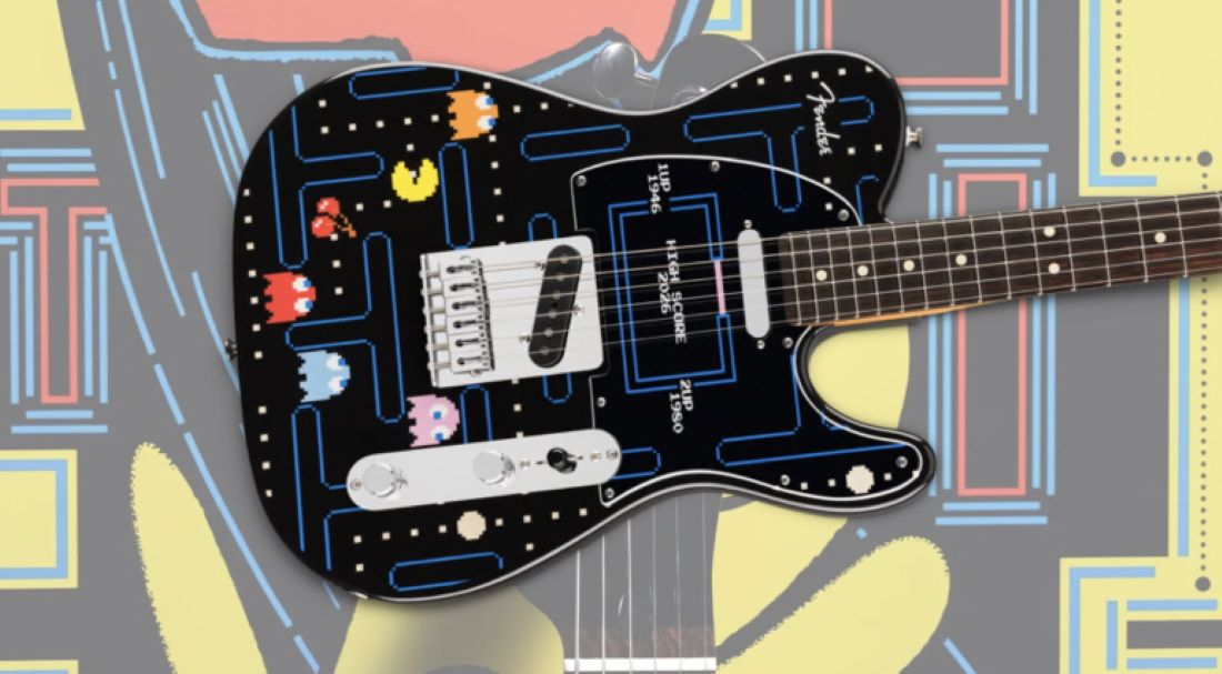 Fender brengt PAC-MAN naar de gitaarwereld met unieke Player II Telecaster