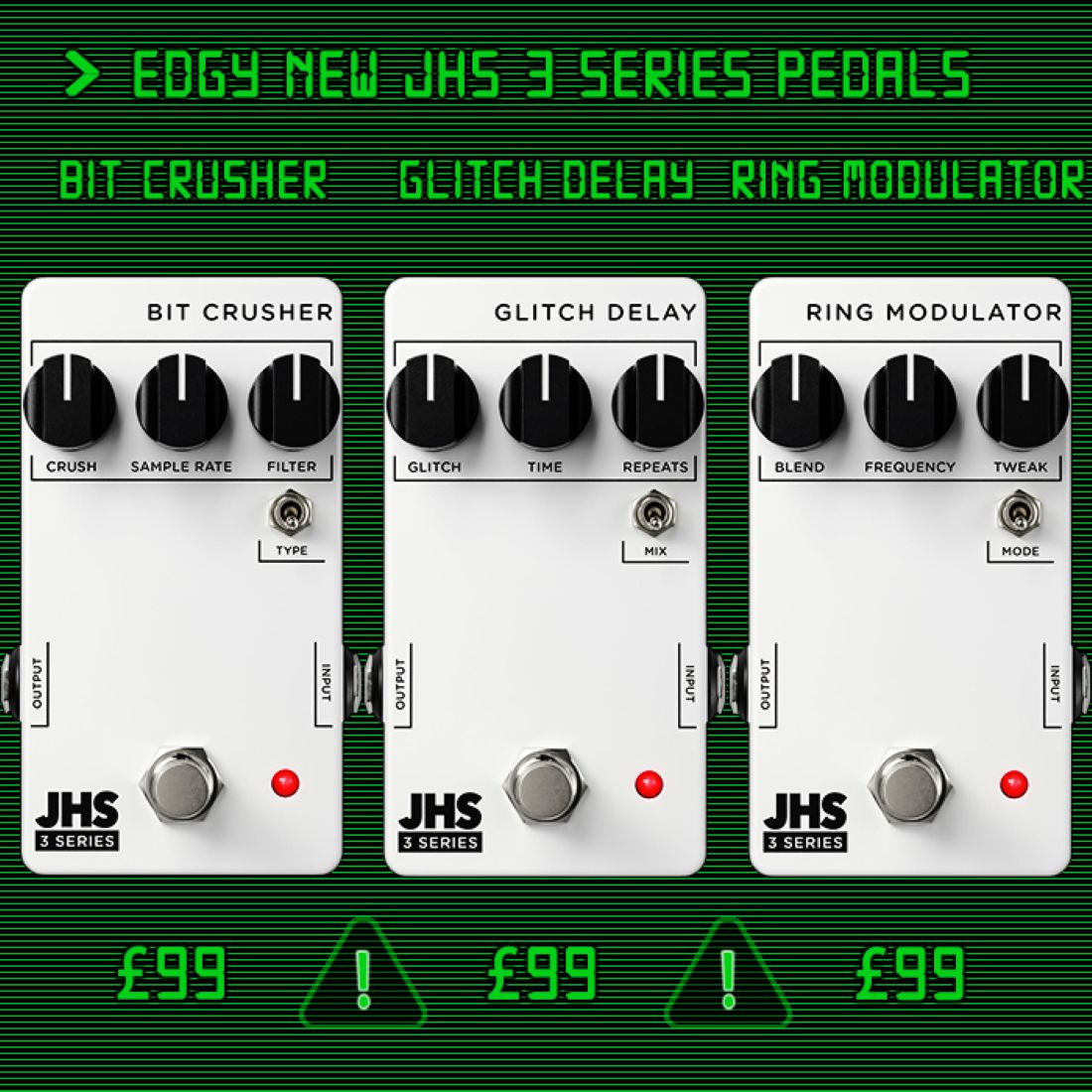 JHS lanceert 3 bizarre nieuwe 3 Series pedalen