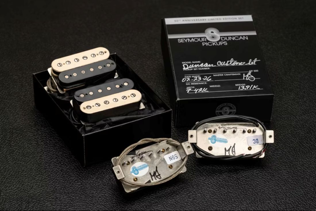 Seymour Duncan viert 50 jaar pickups met de Duncan Custom Anniversary Set