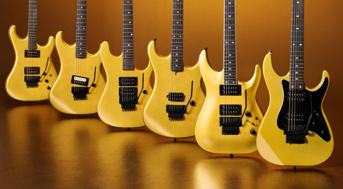 Kramer viert 50 jaar shred met opvallende gouden Anniversary Collection