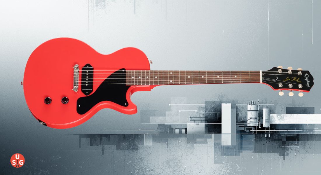 UpsizingGear_Billie Joe Armstrong krijgt een opvallende Les Paul Junior in Radiant Red