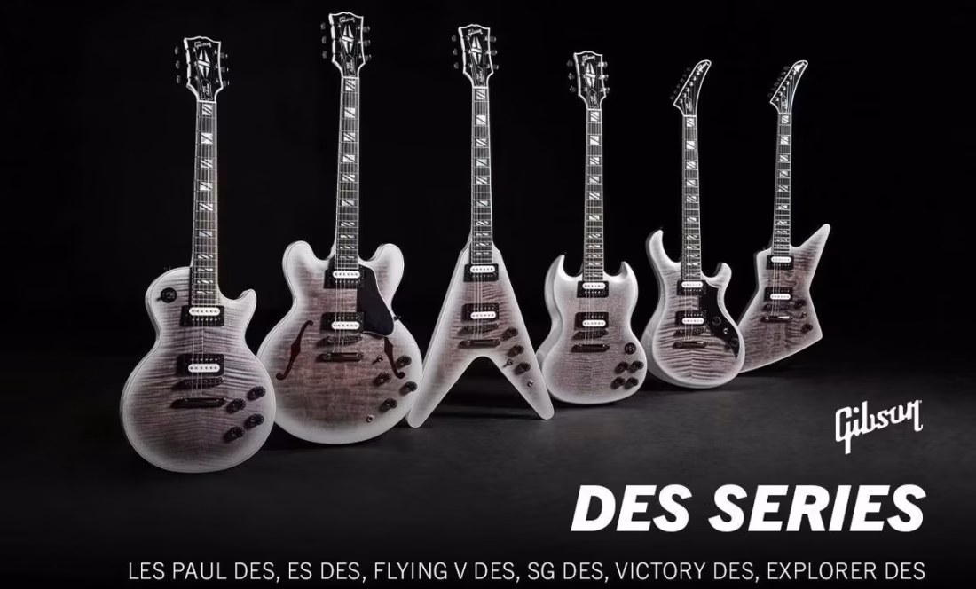 Gibson DES Series: Gibson geeft zijn iconische gitaren een moderne rock-upgrade