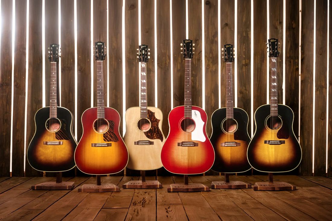 Gibson breidt Original Collection uit met vier nieuwe akoestische gitaren